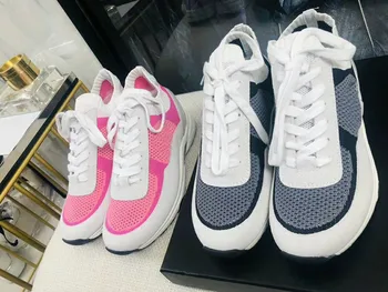 

2020 breathable shoes casual sports shoes comfortable thick soled women's shoes color matching spring and summer casual shoes