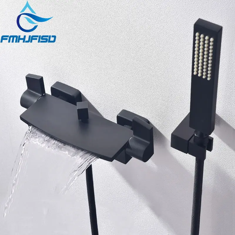 Bathroom Shower Faucet Concealed Bathtub Faucet Waterfall Wall Mounted Mixer Tap