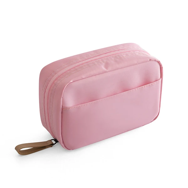 pink L Фиолетовая 1 шт. мини женская косметичка однотонная косметичка Водонепроницаемая дорожная косметичка для Хранения Туалетных принадлежностей Чехол для макияжа Прямая поставка - Цвет: pink L