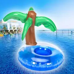 Кокосовое дерево форма подстаканник Плавающий надувной подстаканник молочный чай сиденье для мальчиков девочек водный бассейн игрушка