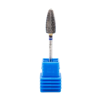 

Tungsten Alloy Cone Carbide Milling Cutters Nail Drill Bit Electric Machine Nail Files Accessories Silver Coated Nail Tool