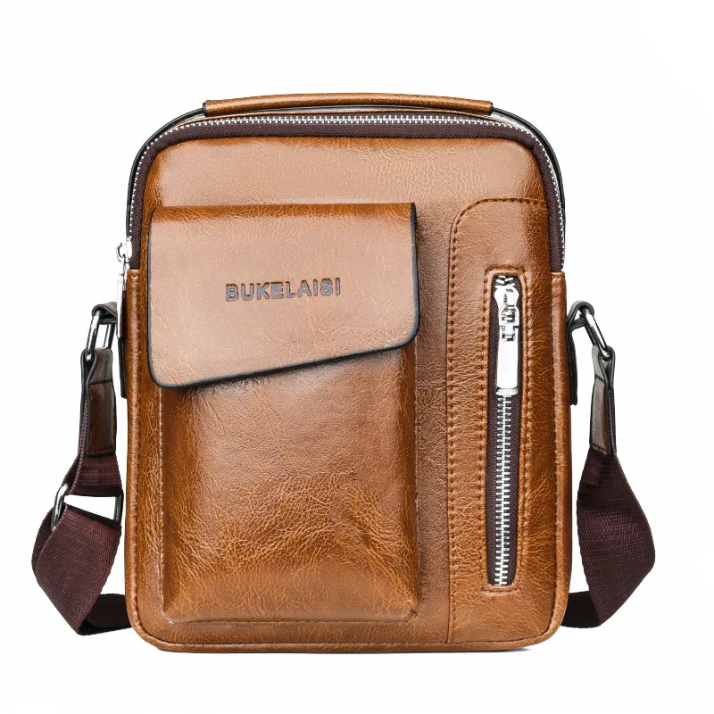 Hot Selling Men's Bag New Pu Leather Sports Mobile Phone Bag Men's  Waterproof Shoulder Bag Oblique Straddle Bag Arm Bag Wrist Bag Zero Purse  Small Leather Bag Fashion Small Backpack - Temu