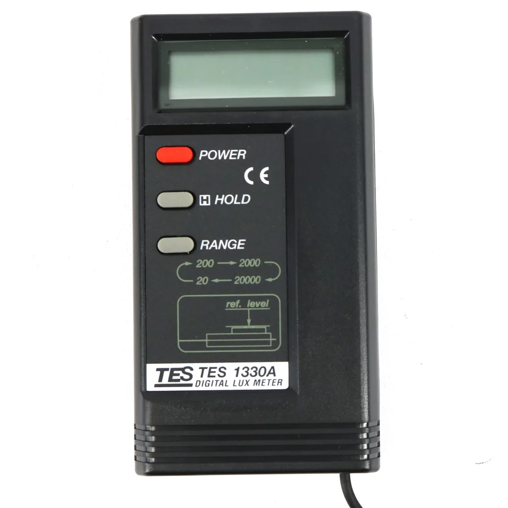 TES-1330A High Accuracy Digital Luminance Meter Light Meter Measuring Range:20/200/2000/20000 Cosine Angular Corrected.