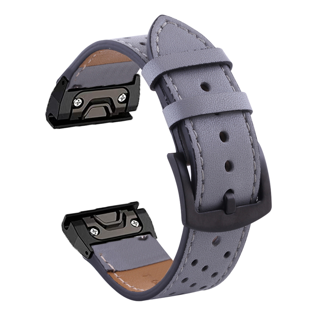 QuickFit 26 22mm Smart Bands For Garmin Fenix 7 7X 6X 6Pro 5 5X Plus 3HR EPIX Easyfit Leather Smartwatch Wrist Straps Correa