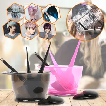 

Hair Coloring Dyeing Kit Color Brush Comb Mixing Bowl Salon Tint Tool Set Hair Color Brushes Professional Hairdressing Tools