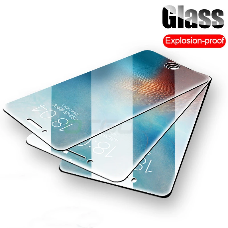  Schutz Gehärtetem Glas für iphone 5 6 6S 7 8 plus 11 pro XS Max XR Glas für iphone X screen protect