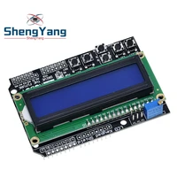 1Pcs Shengyang Lcd Keypad Shield LCD1602 Lcd 1602 Module Display ATMEGA328 ATMEGA2560 Raspberry Geen Blauw Scherm