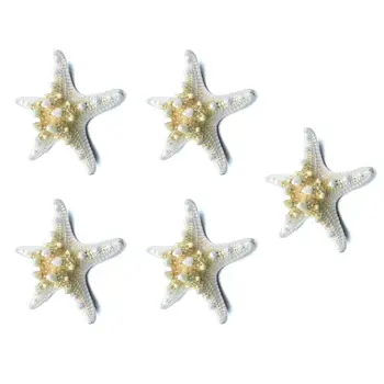 

5pcs/lots crafts white bread sea shell starfish, fashion home decorative handicrafts