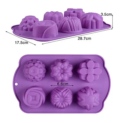 SILIKOLOVE DIY силиконовые мыло формы для ручная работа производство мыла формы 3D формы 4 Полость вокруг пресс-формы для мыла забавные подарки