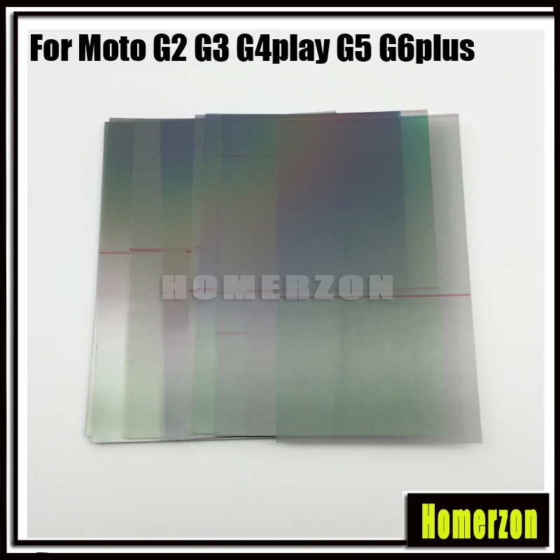 10pcs LCD Polarizer Film For Motorola Moto G2 G3 G4play G5 G5plus G6play G6 G7 plus Power Display Screen Polar Sheet Replacement | Мобильные