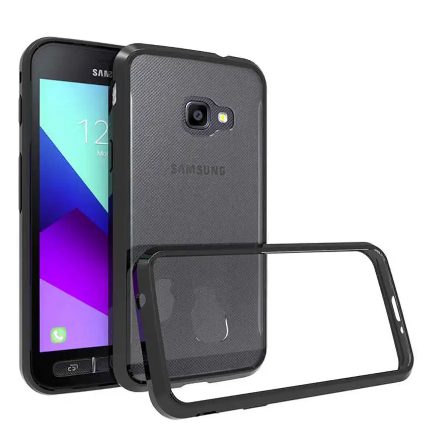 Soft Silicon TPU/PC Case For Samsung Galaxy Xcover 4 Fundas Capa Shockproof Crystal Clear Shell Hard Back Cover 4s | Мобильные