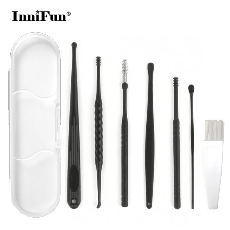 Plastic Ear Cleaning Kit Soft Ears Wax Clean Massage Tools Cleaner Hearing Aid Household Health Care Spiral Stick Earpick | Красота и