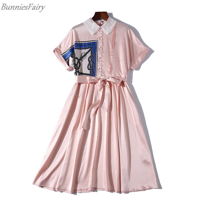 BunniesFairy 2019 лето осень высококачественное подиумное женское Повседневное платье с