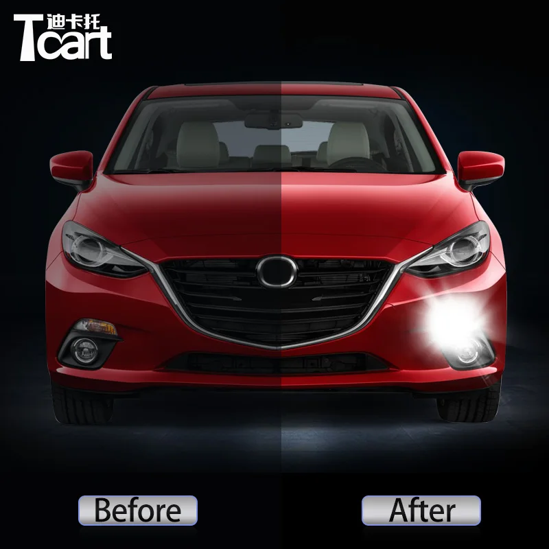 NEGRO 2 Pezzi LED Luci Targa Bianche Per Mazda 3 Axela (2014-2018) E Mazda CX-3 (2016-UP) | Alta Visibilità E Efficienza