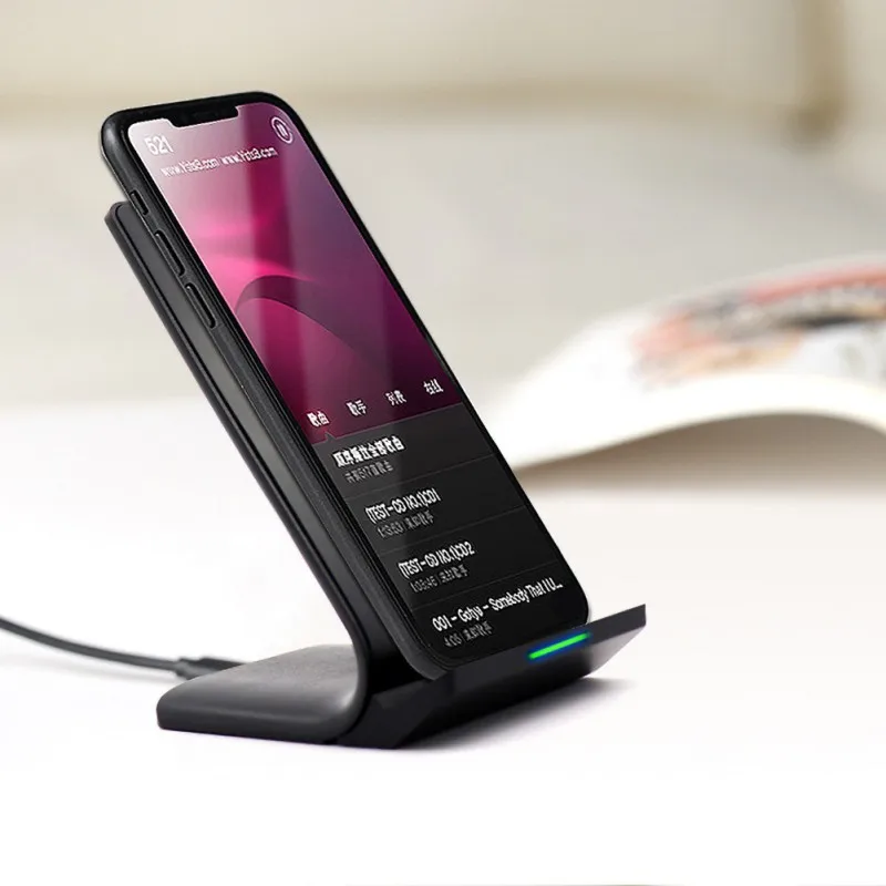 Подходит для IPhone/samsung Беспроводное зарядное устройство практичное 10 Вт QI Беспроводное зарядное устройство Подставка портативная Быстрая Зарядка Док-станция
