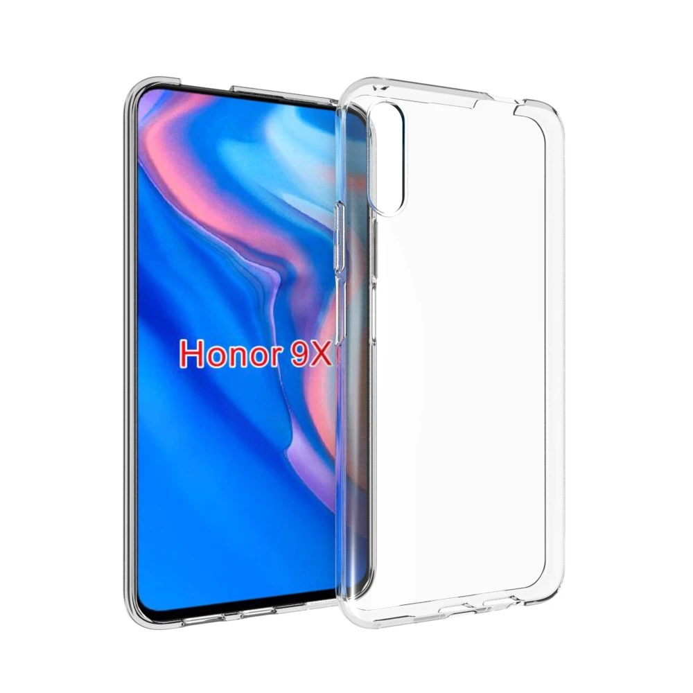 100 шт/партия прозрачный Гладкий мягкий чехол из ТПУ для huawei Honor 9X