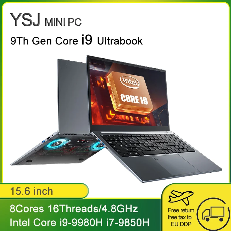 15 6-дюймовый ультрабук Intel Core Φ компьютер 2 * DDR4 макс. 64 Гб ОЗУ SSD настольный ноутбук