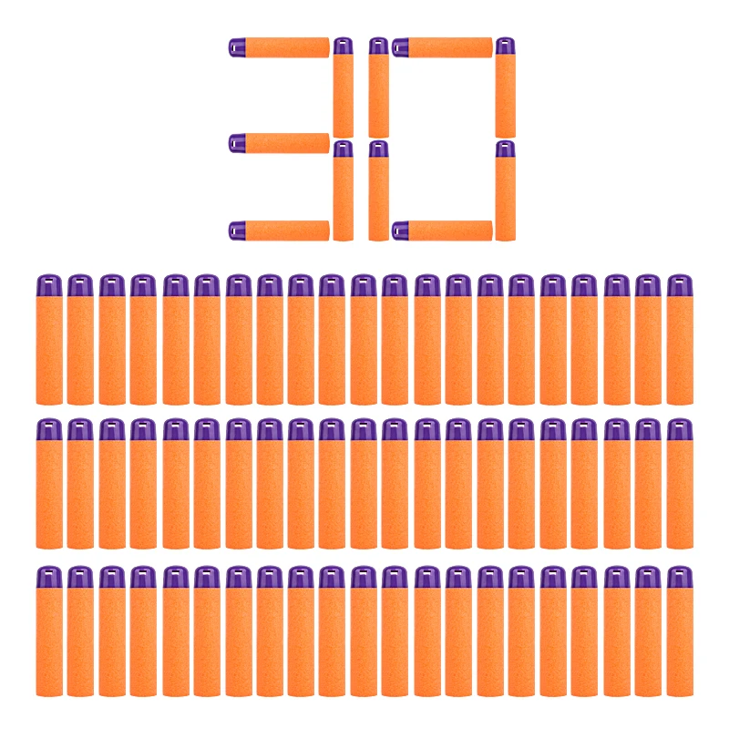 30 шт дротиков для Nerf Mega 9,5 см снайперские дротики пули Мега пена заправка дротиков большое отверстие головы пули для N-Strike мега серии - Цвет: Custom-Or-30Pcs