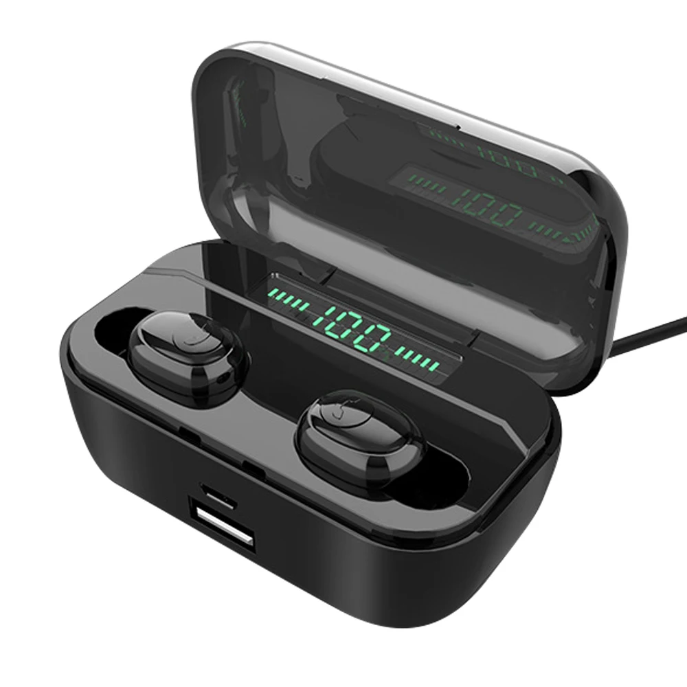 Bluetooth-наушники с зарядкой, гарнитура, наушники 8D, стерео беспроводные наушники, мини беспроводное зарядное устройство с 3500 мА/ч зарядным устройством, наушники - Название цвета: 4