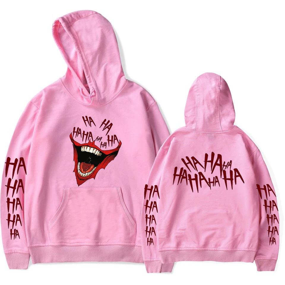 Joker/модные, популярные, подходящие, с капюшоном, комфортный для мальчиков и девочек, для мужчин и женщин, повседневные, Новые пуловеры, Джокер, с капюшоном, Популярные черные толстовки, топы