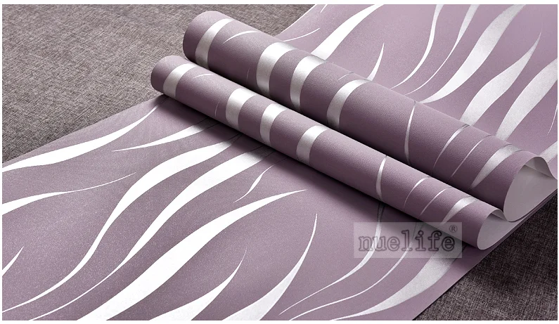 Simple modern gold striped wallpaper plain non-woven wallpaper living room modern minimalist bedroom solid color home wallpaper