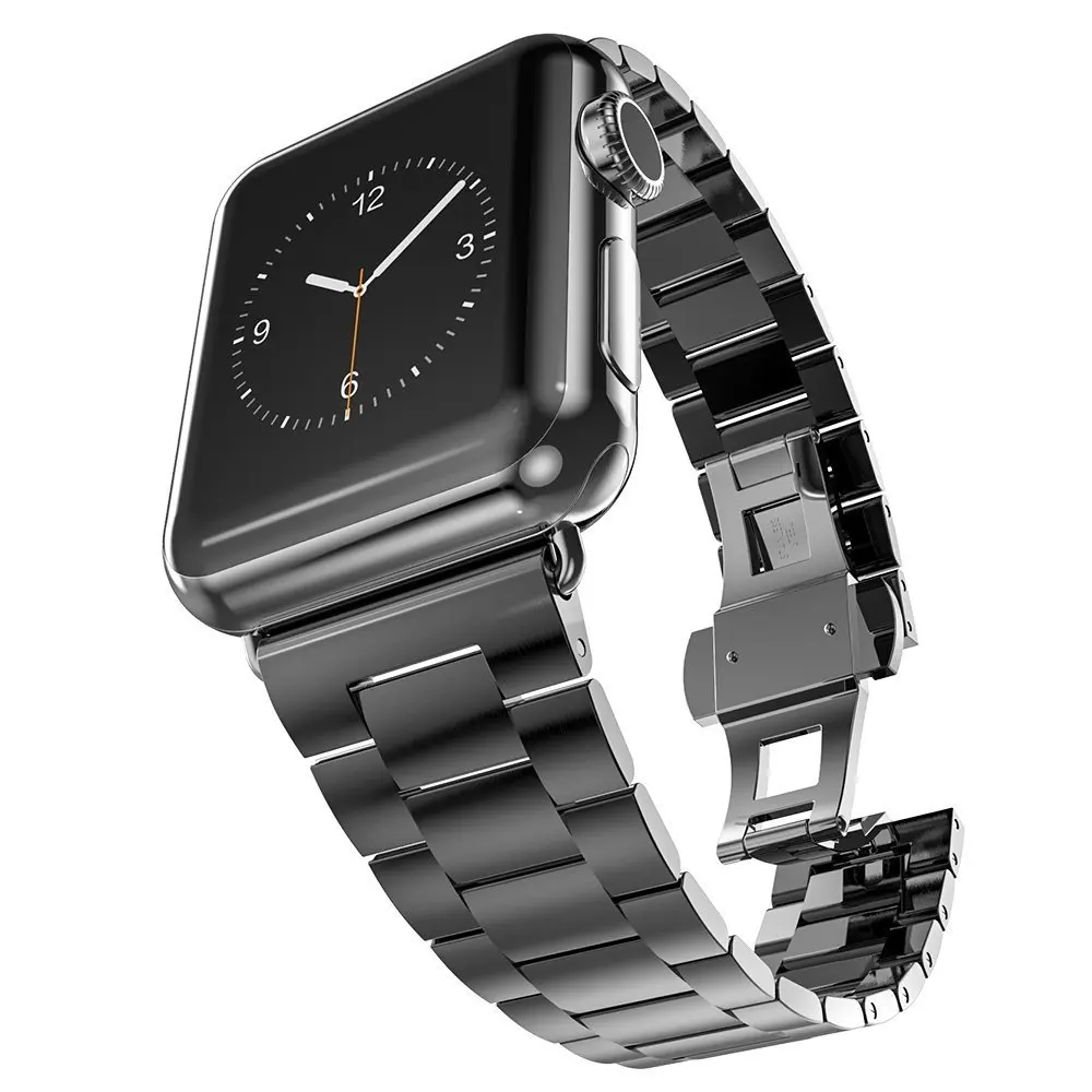 Ремешок металлический correa для apple watch 38 мм 42 44 40 деловой браслет наручных часов iWatch