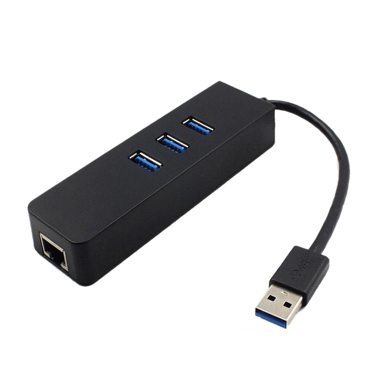 3 порта USB 0 концентратор Gigabit Ethernet Lan RJ45 сетевой адаптер до 1000 Мбит/с ПК|Сетевые