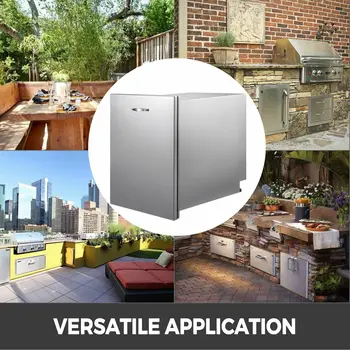 VEVOR Pull-Out Trash Drawer Propane Tank Drawer Stainless Steel Built-In Smooth Roll-In Sliding Rail for Kitchen Garbage Storage 2