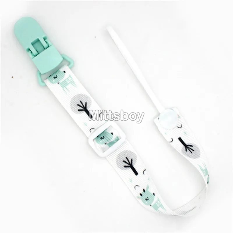 שרשרת קליפס למוצץ לתינוק עם כפתור קבוע, רצועת סרט למוצץ ומחזיק למוצץ, רצועת אבזם אנטי-נפילה למתנה להאכלת תינוק