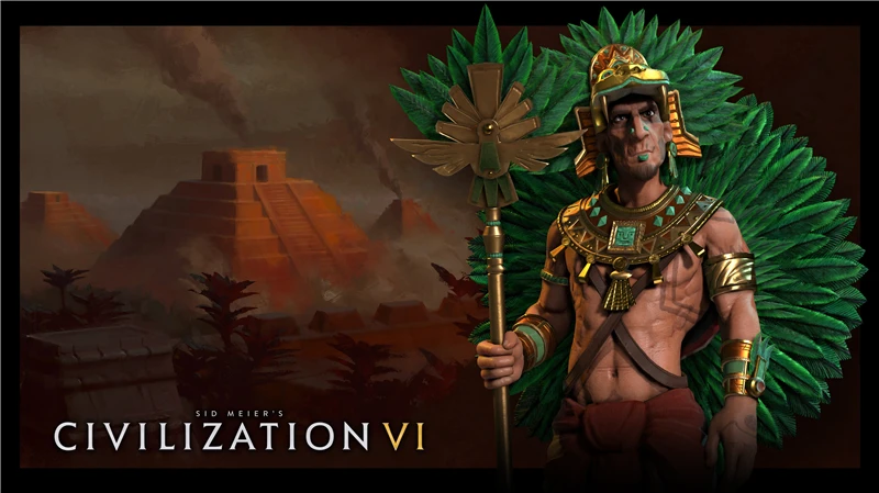 Печать Искусство SID MEIER'S CIVILIZATION 6 печать плакат CIVILIZATION Ацтекский Принт плакат печать живопись Монтесума тлатоани настенное искусство - Цвет: As the pic