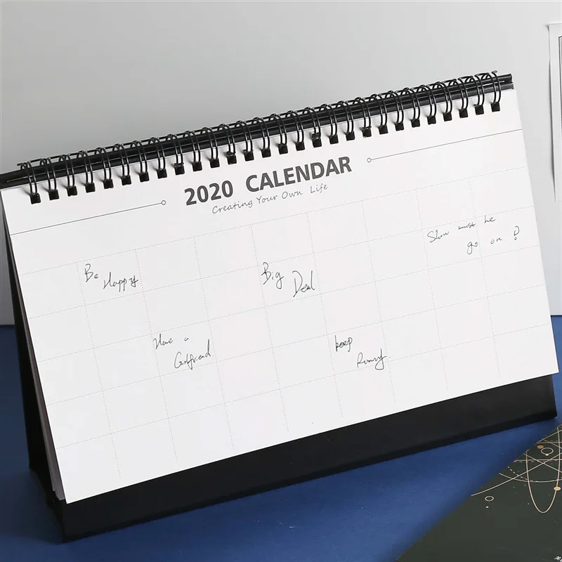 Крутая планета фольга календари Большая Луна настольная бумага календарь двойной ежедневный планировщик стол планировщик годовой Органайзер дня