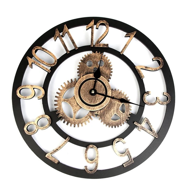 Large Steampunk Wall Clock