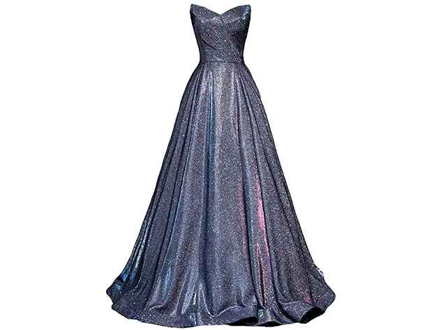 Light blue Abendkleider блестящее шикарное длинное Бордовое платье для выпускного вечера Дешевое без бретелек официальное женское длинное вечернее платье Золотое - Цвет: Light blue