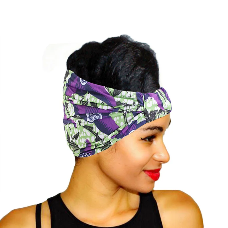 hair clips for fine hair New fashion Women African pattern flower turban Muslim Turban headscarf headwrap Ladies Chemo Cap Soft Comfortable cotton Hat hair clips
