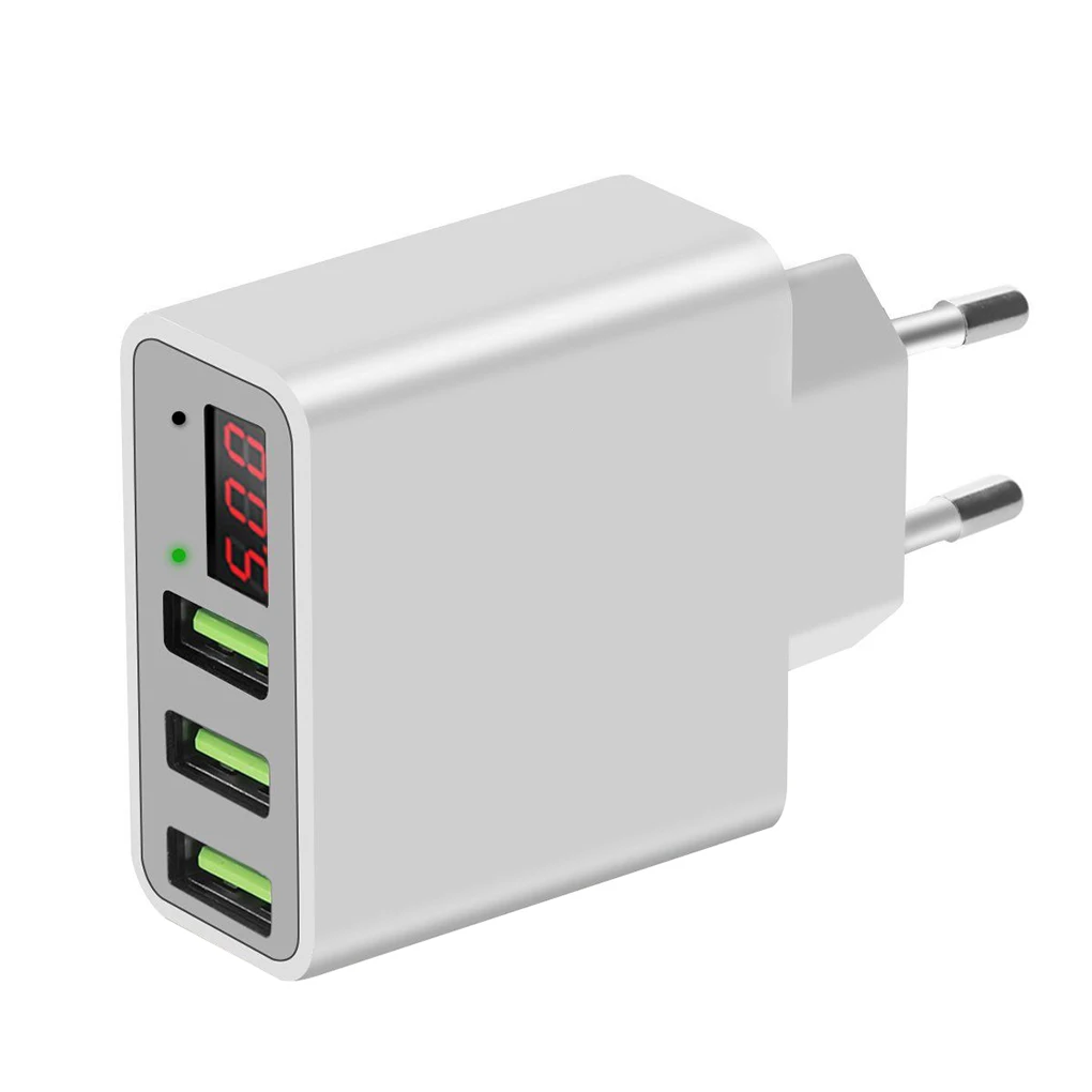 Зарядка USB стены Путешествия адаптер Замена для iPhone/samsung светодиодный дисплей мобильного телефона зарядное устройство ЕС Plug