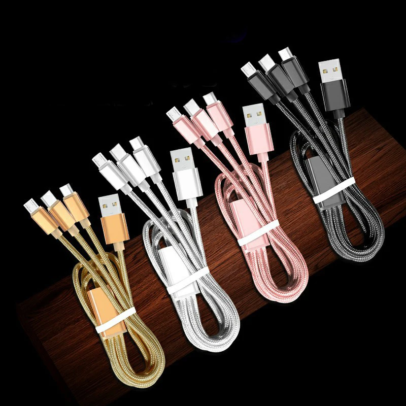 USB Charger Cable for iPhone X 8 7 6 5 Micro Type C Samsung Galaxy S9 S8 Fast Charging Cord | Мобильные телефоны и