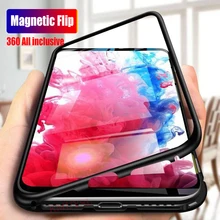 Магнитный флип-чехол для huawei Y9 Y7 Y6 Y5 P Smart стеклянная крышка для P20 Lite P30 Pro mate 20X10 Lite Honor 8X Nova 5 5i 3i 4