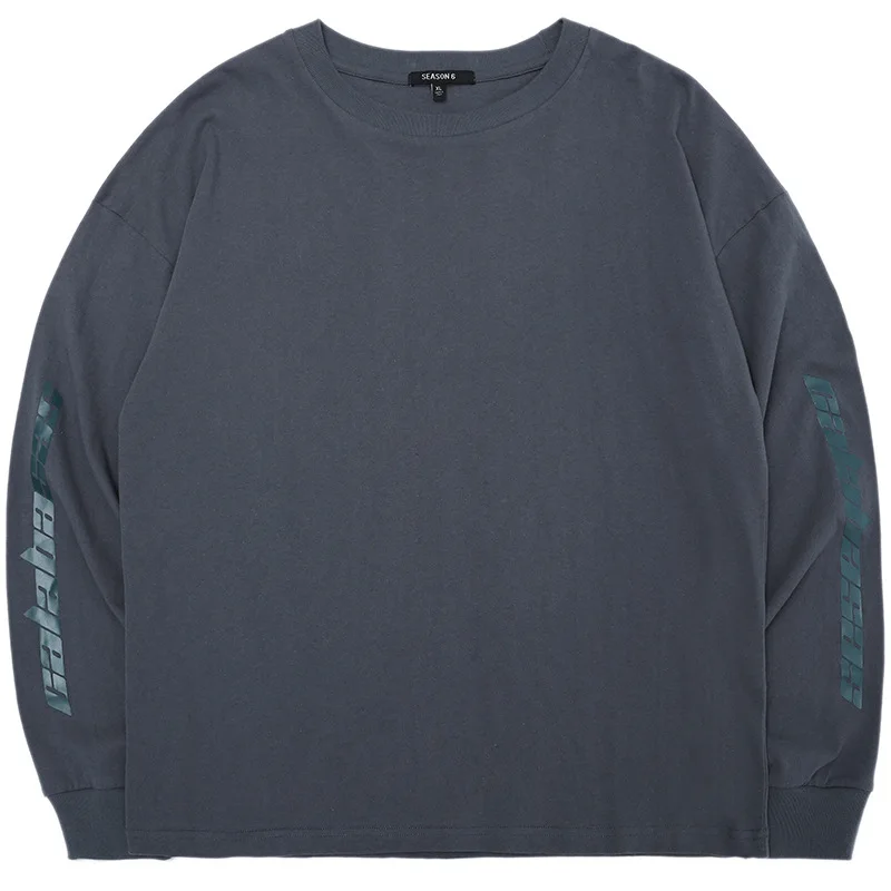 2019SS новый топ KANYE WEST сезон 6 Calabasas с буквенным принтом Мужская футболка длинным