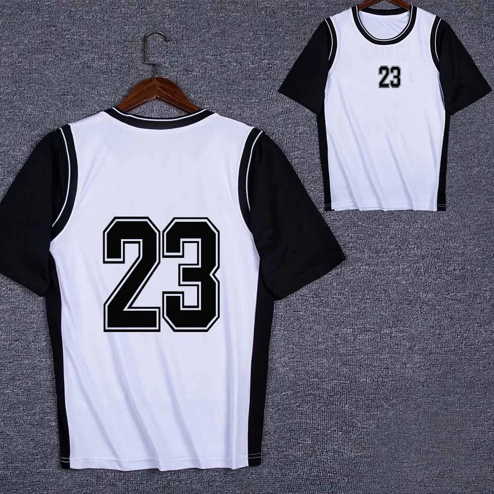 New Men Hip Hop Basketball Jerseys T Shirt Women Casual Short Sleeve Girl Loose Sport Tshirt Outdoor Running Basketball Uniform