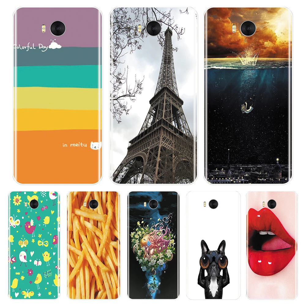 Мягкий чехол накладка из ТПУ для Huawei Y5 Y6 Y7 Prime 2017 2018 Y9 2019 милый эстетический