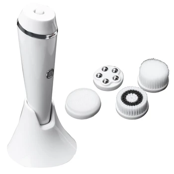 

New Face Cleansing Tool Sonic Face Skin Cleaning Exfoliating Facial Brush Foregoing with Base Beauty Machine
