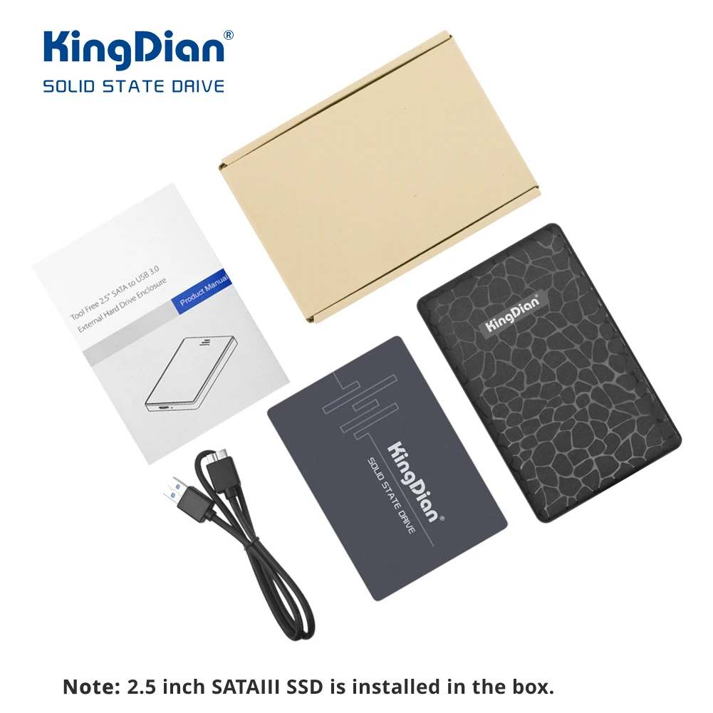 KingDian внешний жесткий диск 2,5 SATA SSD 1 ТБ 480gb 240gb 120gb HDD корпус внешний твердотельный жесткий диск корпус