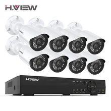 H. View 16CH система видеонаблюдения 8 720P уличная камера безопасности 16CH CCTV DVR комплект видеонаблюдения iPhone Android Удаленный просмотр