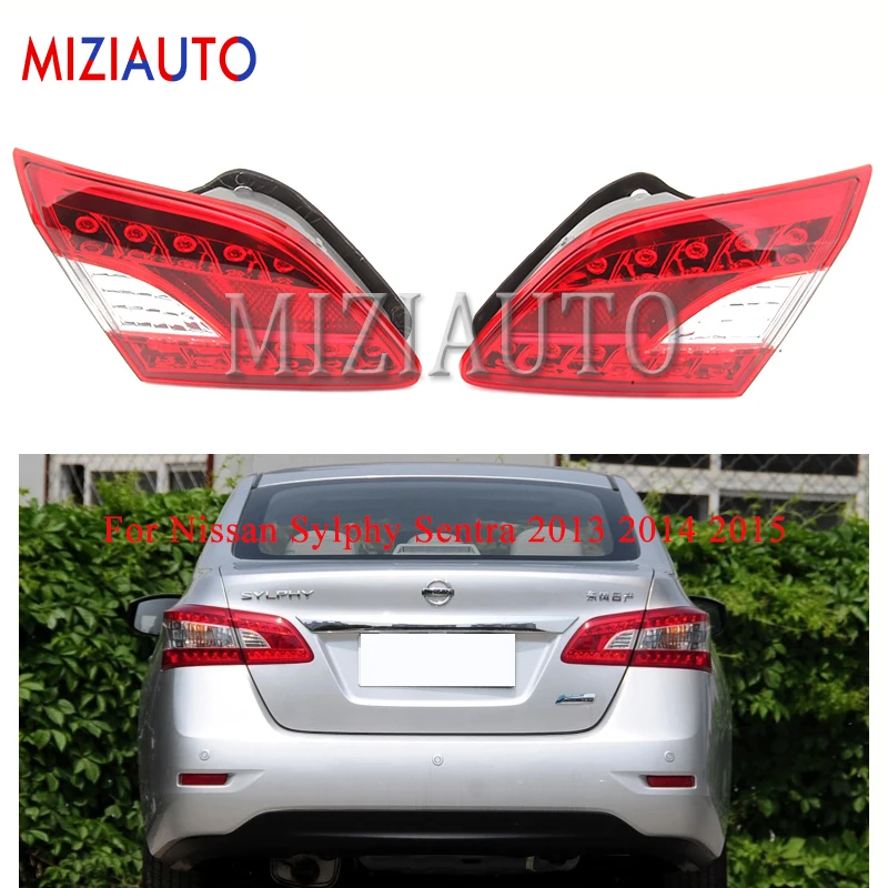 

MIZIAUTO Rear Tail Light Inner side For Nissan Sylphy Sentra 2013 2014 2015 Brake Light Rear Bumper Light Tail Stop Lamp