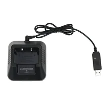 Pofung – chargeur USB 100% Original, Radio bidirectionnelle, walkie talkie Baofeng UV 5R, accessoires de chargeur de batterie Li ion