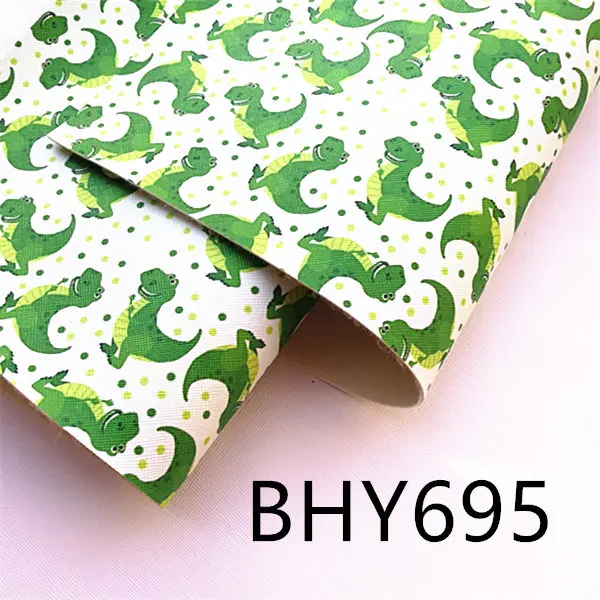BHY695 20*33 см А4 мультфильм печать синтетическая кожа ткань для DIY аксессуары BHY667 - Цвет: BHY695