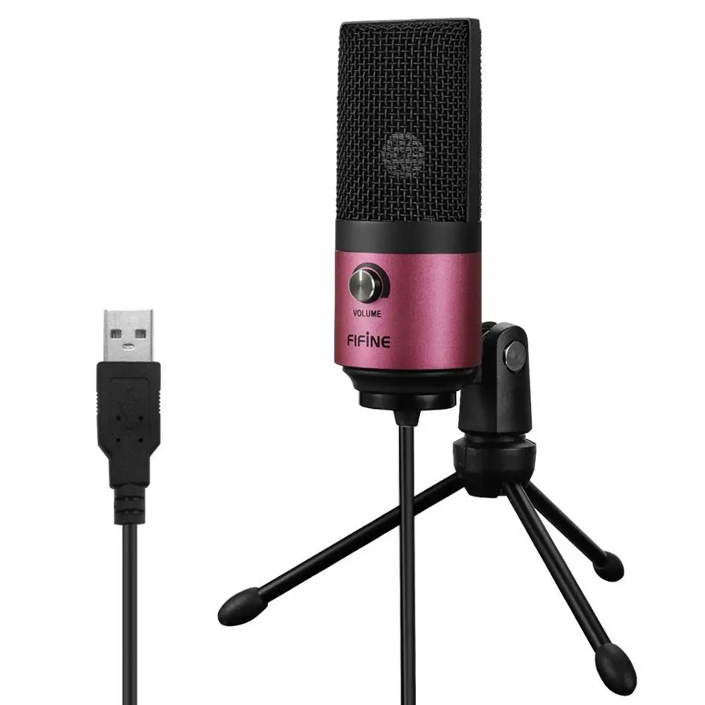 FIFINE USB конденсаторный микрофон для ПК ноутбука MAC Cardioid Studio Запись вокала голос за, YouTube