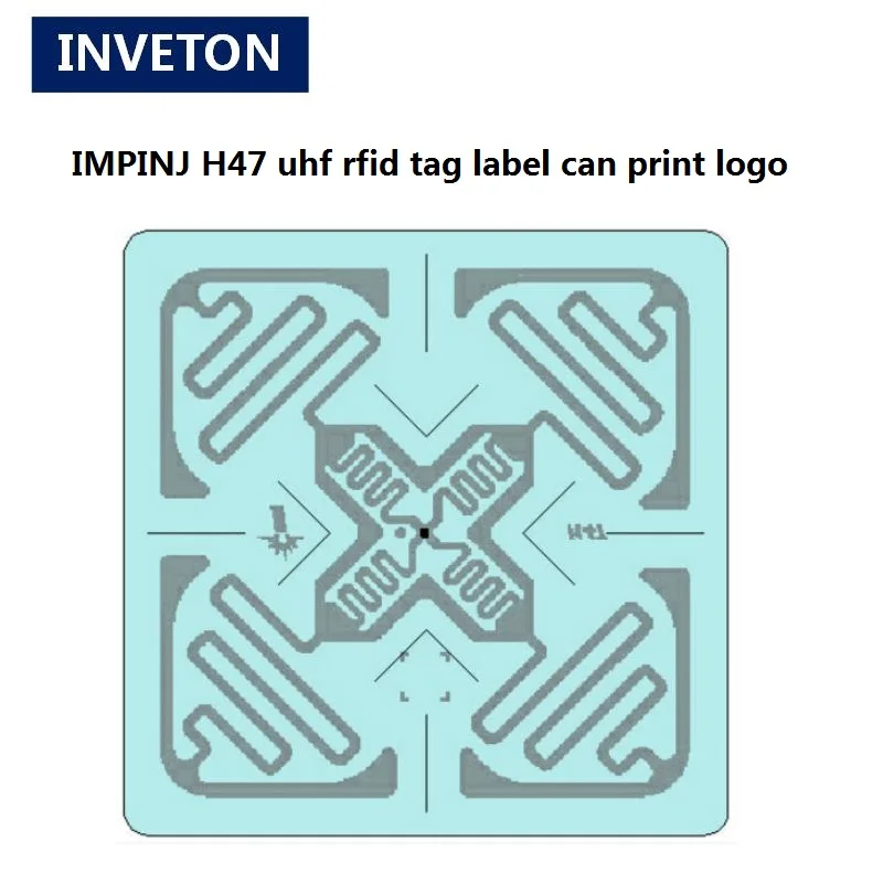 50 шт./лот 3D Производительность UHF RFID Метка Impinj H47 860-960 МГц Monza4 915 м EPC c1g2 ISO18000-6C RFID Метка и этикетка наклейка