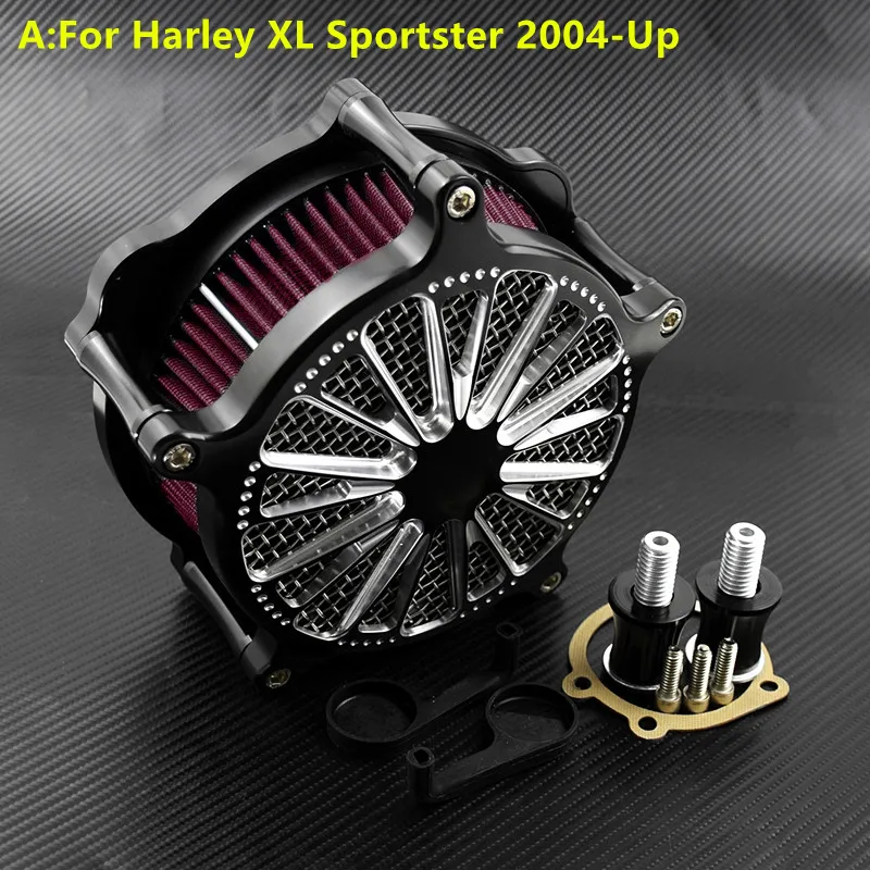 Воздушный фильтр Domin красный для Harley Sportster XL 883 Dyna Street Bob 00-17 Softail Heritage 00-18 Touring Street Glide 08-18 - Цвет: Red A Model