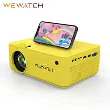 

WEWATCH V10B 5500Lumens Study Portable Children Projector Native 720P HD 1080P Supported Home HDMI Mini Outdoor Kids Proyectors
